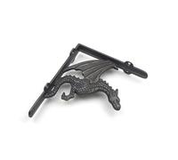 Pair of Winged Dragon Cast Iron Shelf Brackets - (150mm x 180mm)