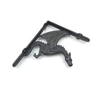 Pair of Winged Dragon Cast Iron Shelf Brackets - (180mm x 210mm)