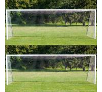 Pair of Wollowo 24ft x 8ft Professional Size Football/Soccer Goal Replacement Net Fits Full Size Goal