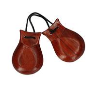 Pair of Wooden Castanets Finger Clappers Musical Instrument Lightweight Smooth Surface Safe for Kids Adults Natural Wood Aromatic Smell Pleasant Sound