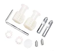 Pair of Zink Plated Fixing Bolts Kits,Wall Hung Toilet Fixing Bolts Bathroom Hardware Kit Toilet Tank Bolts for Wall Hung Toilet,White