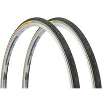 PAIR - Panaracer Pasela Tire 27x1-1/4" Black/Tan Gum Wire 630 ISO Road Bike 27"