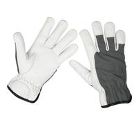 Loops PAIR PREMIUM Cool Hide Gloves - Large - Full Grain Cowhide - Breathable Loops Multicolor One Size