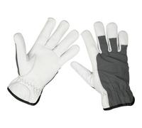Pair Premium Cool Hide Gloves - Large - Full Grain Cowhide - Breathable