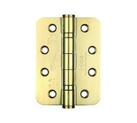 Pair PVD Brass 102mm 4" Radius Ball Race Hinge | ZHSS243RPVD