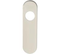 Pair Radius Lock Latch Plate Cover 170 X 45 X 8mm Satin Stainless Steel