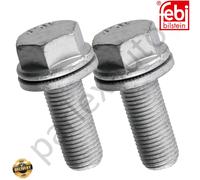 Pair Rear Brake Caliper Carrier Bolts For Audi Q5 A4 A5 A6 A7 RS4 N91041702