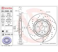 PAIR REAR BREMBO BRAKE DISCS 370x30mm 09.D482.33 FOR AUDI RS6 RS7 C8 2019 -