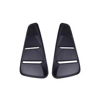 PAIR Rear Side Sunshade Shutter Compatible For Ford Mustang 2005-2009 1/4 Quarter Side Window Louvers Scoop Air Vent Cover Sticker(Glossy Black)