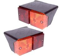 Pair Rear Tail Light Lamp L&R Replacement for Ford 7710 8200 8600 8700 9200 Tractor