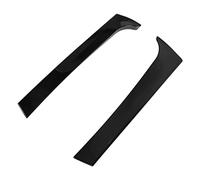 Pair Rear Window Side Spoiler Wing, Glossy Black ABS Trim Canard Splitter Replacement for MK2 2017+