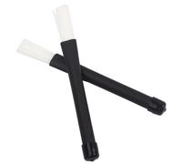 Pair Retractable Drum Brush Sticks with Plastic Handle, Black White | Nylon Bristles, Well Balanced Build, Telescopic Design, for Beginners and Professionals, W111 Pair