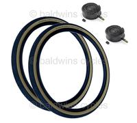 PAIR Schwalbe ROAD CRUISER 27 x 1-1/4 TAN WALL Traditional Road Bike TYRES TUBES