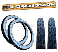 PAIR Schwalbe ROAD CRUISER 700 x 32c WHITE WALL Hybrid Bike Smooth Road TYRES