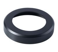PAIR Screw On Round Rose Cover Plates 50mm Diameter 10mm Depth Matt Black