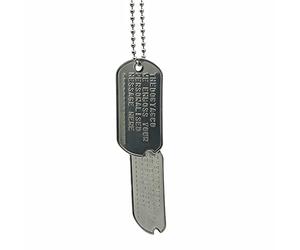 Pair Set Personalised Dog Tags from WW2 - pre 1965 Exact Replica Stainless Steel Read Description to See How to ADD Personalisation