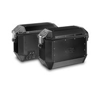 Pair Side Cases 36L, Black, Monokey, Motorcycle - Kappa KMS36BPACK2