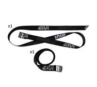 Pair straps GIVI s351 for top case/rear motorcycle bag, universal, black