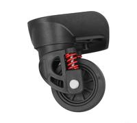 Pair Suitcase Replacement Wheels, High-Strength Plastic Luggage Trolley Rollers, Quiet Wear-Resistant Casters for Trunk Repair, Easy Install Spare Parts, Black