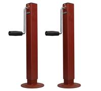 Pair Telescopic Screw Jack Prop Stand Trailer Drop Stand Level 800Kg Capacity