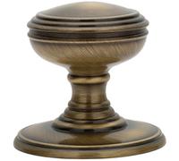 PAIR Textured Mortice Door Knob 70mm Diameter Florentine Bronze Door Handle