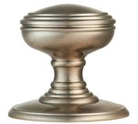 PAIR Textured Mortice Door Knob 70mm Diameter Satin Nickel Door Handle