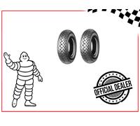 Michelin Moto S83 59j Tl/tt Scooter Front/rear Tire Silver 3.50 / R10