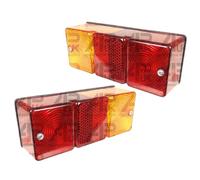 Pair Trailer Tractor Truck Dumper Digger Lorry Van Rear Tail Brake Light Lamp