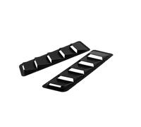 Pair Universal Car Front Bonnet Vents Hood Air Flow Vent Louver Grille Compatible For BENZ/Audi Compatible For BMW/VW/GOLF MK5 MK6(Matte Black)