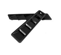 Pair Universal Car Front Bonnet Vents Hood Air Flow Vent Louver Grille Compatible For BENZ/Audi Compatible For BMW/VW/GOLF MK5 MK6(Carbon Fiber Look)