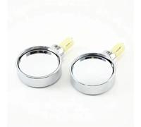 Pair Universal Motorcycle Mirror Chrome Plated Black 22mm Handle Bar End Rearview Side Mirrors Motor Accessories Motorcycle Rearview Mirrors(1)