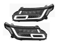 Pair Upgraded Car Full LED Matrix Projector Headlights Compatible For Land Range Rover Sport L494 2014 2015 2016 2017 Blue Start LED DRL(Right Hand Drive)