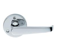 PAIR Victorian Straight Shaped Lever on 59mm Round Rose Polished Chrome Handle