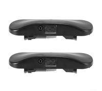 Pair Windshield Washer Nozzles Spray Jet 4G0955987A 4G0955988A Compatible for Black Plastic Direct Replacement Left and Right