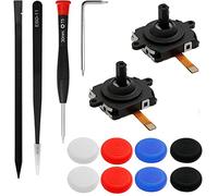 PAIRIER 2 Pcs Joystick Replacement Kit for Oculus Quest/Meta Quest 2 Controller,Left & Right Joystick Analog Thumb Stick Repair Kit with Joystick caps,Repair Tool Set for VR Controller