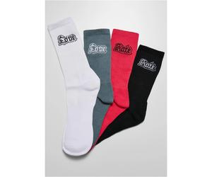 Pairs of socks Mister Tee Love Hate (x4) Multicolore 35/38
