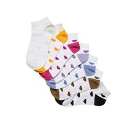 Urban Classics Recycled Yarn Heart Sneaker Short Socks 7 Pairs White EU 47-50 Women