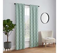 Pairs to Go Vickery 2 Pack Window Curtains, Spa, 28" W x 84" L (Pack of 2)