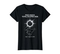 Pais Vasco Total Eclipse Spain August 12 2026 Value Graphic T-Shirt, Women, Black, S