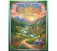 PAISAJES PARA COLOREAR LIBRO DE PAISAJES NATURALES: PASEOS EDUCATIVOS Y ARTÍSTICOS PARA COLOREAR: serie 1 de 4: el inicio de un viaje artístico por la ... para colorear en adultos y toda la familia