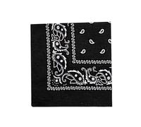 PAISLEY BANDANA bandana headwear/hair band scarf neck wrist wrap band head mask head band for man, women, biker. (Black)