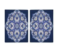 Paisley Blues Passport Holder for Travel Leather Passport Covers Minimalist Passport Wallet Cover Case Cute Passport Book Holder Credit Card Holder for Women Men