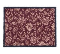 Paisley Floral Burgundy Doormat - 65 x 85cm