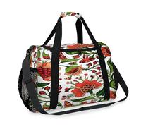 Paisley Flowers Travel Duffel Bag for Girls Boys Women Men Tribes Paisley Weekend Overnight Bag Shoulder Tote Luggage Handbag for Travel Sports Gym