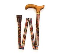 Paisley Folding Walking Stick - Adjustable from 36" to 32"