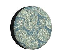 Paisley Green Rv Tire Cover, Adjustable Spare Tire Cover, RV Spare Tire Cover, 14-17 Inch, Tire Covers for Trailers, SUVs, Trucks and Many Vehicles