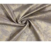 Paisley Jacquard Satin Lining Fabric Material Stone 1MTR