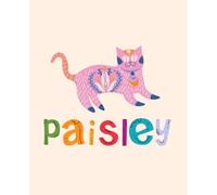 Paisley Name Notebook: Personalized Illustrative Cat Journal with Fun Colorful Letters for Everyday Writing. 110 Lined Pages. Soft Matte Cover