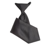 Paisley of London Boys Plain Elasticated Tie - Black