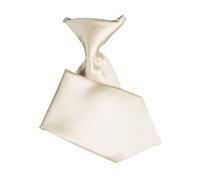 Paisley of London Boys Plain Elasticated Tie - Ivory